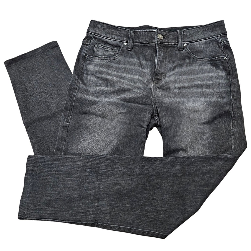 LuLaRoe Denim Black Faded Skinny Jeans 28‎ Magic Waist Y2K Grunge Streetwear